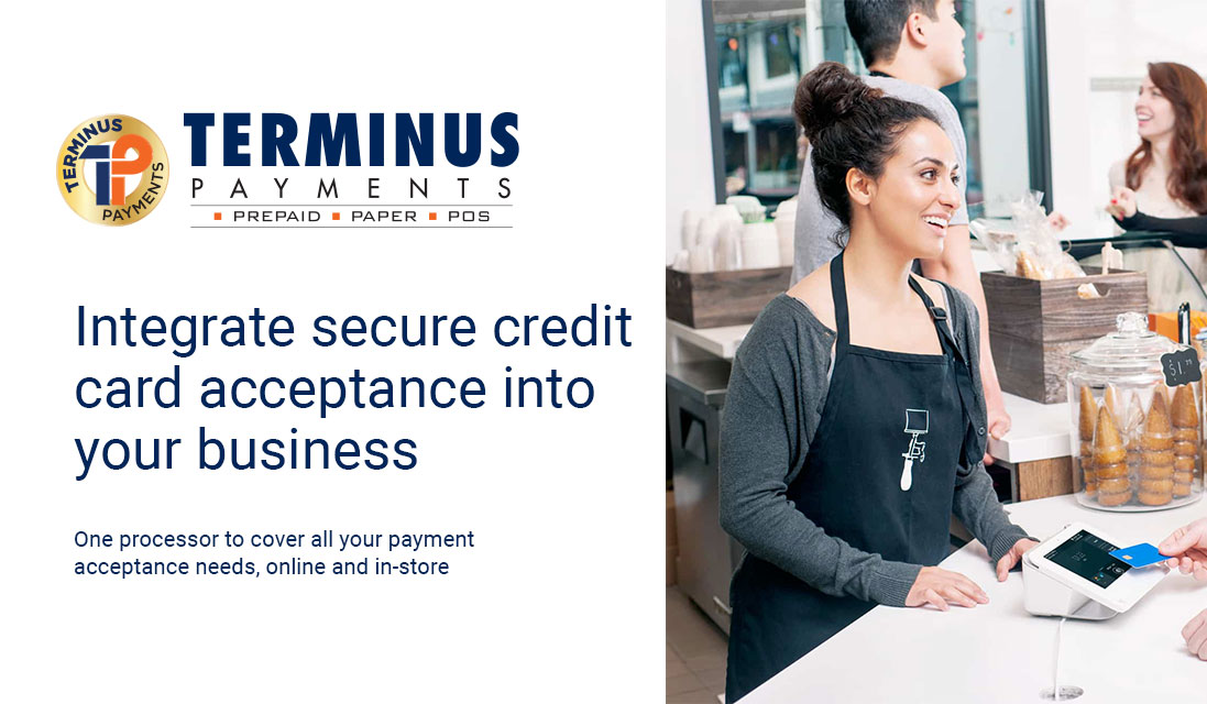 posmerchandise's tweet photo. Integrate secure #CreditCardProcessing into your business.  One processor to cover all your payment acceptance needs.  #Retail #E-commerce #Online #Mobile #Contactless #TerminusPayments https://t.co/7J9q7TXwR8