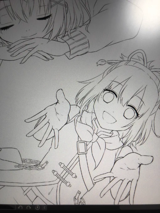 なんとなく進歩あんまり載せないようにしてたけど線画地獄に疲労してきたので一部載せさせてくださ……
線画だけでめっちゃ時間掛かる?⤴︎
さあ今日はとりあえず寝よ…
自画自賛なんですが手がいい感じに描けて好きです 