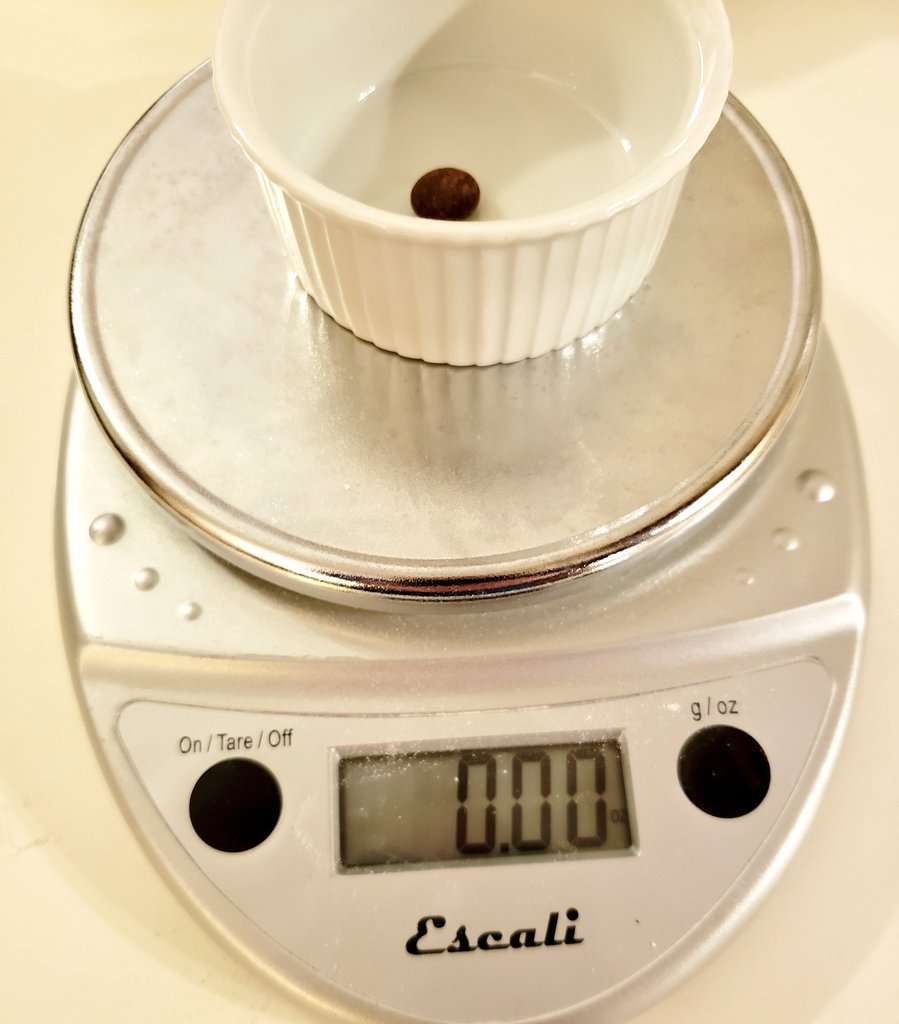 My fist setback happened. The scale was not sensitive enough to measure one M&M. 