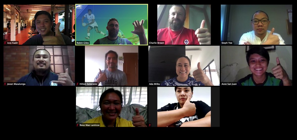 RobinGilescoach's tweet photo. Had an excellent few days delivering the @WorldRugby ACTIVATE programme to @PhilippineRugby with 28 participants, 6 educators and 3 trainers. Well done everyone that participated. Also ran the course in 3 languages with interpreters concurrently...distance learning technology?! https://t.co/uO9R5LBhFg