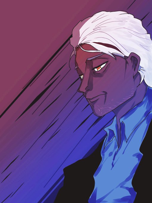 白髪+褐色×おじさん=最高
絵の方は、これから精進していきます
#褐色白髪創作発表会 