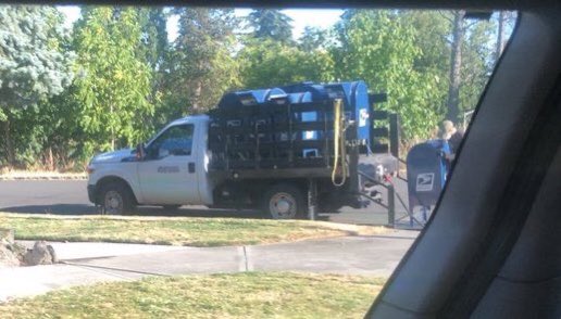 ndelriego's tweet photo. Trump admitted he wants to block money from the U.S. Postal Service, in an effort to make it harder to process mail-in ballots during the November 2020 election.
Here we have USPS mail boxes being removed from different cities.
#ProtectUSPSwhistleblowers https://t.co/0PAC6PlNMJ
