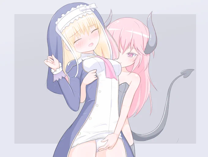 絵331号「エアリィさん」お題箱「シャイニングブレイドのエアリィ・アーデッドがサキュバスに襲われるイラスト」シャイニングシリーズは触ったことは無いのですがこのおっぱい周りのデザインのえっちさから察するにきっとえっちなゲームなんだなって思いました。 