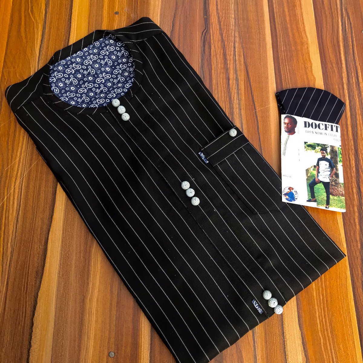 DOCFITs's tweet photo. The style OG!! !! Kaftans have never looked so sharp. 
Shop this look. #Docfits 

#20000 naira 
52$ (usd) 
Free delivery within Nigeria. https://t.co/9INhVwtbW8