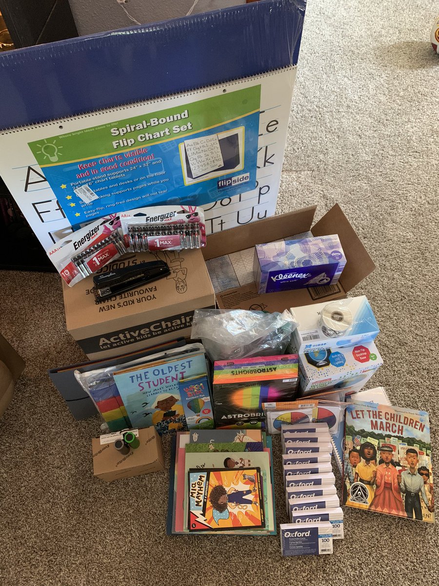 <a href="/TMobile/">T-Mobile</a> I have no words. Or I have so many words and not enough space to express the gratitude I have. My classroom has all of these items now and I didn’t have to pay for them out-of-pocket for this year.. #thankyou #teachertwitter