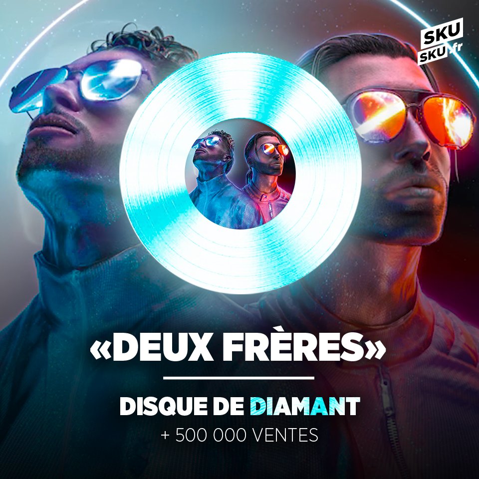 Le SNEP on X: L'album « Deux frères » de PNL est certifié Double Diamant !  💎💎 1 000 000 équivalents ventes 📈 Bravo ! 👏  / X