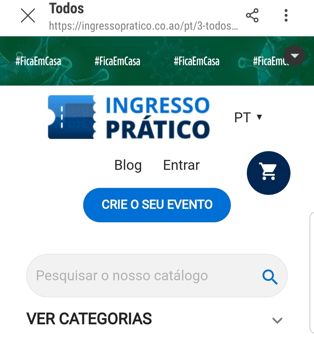 Thanks to  @Briter_bridges graphic, how are Angola's delivery services?COVID hit event services like Ingresso Prático and Bilhetes Online hard. Both services are web only, no apps.Ingresso's main page carries the banner "stay at home" while Bilhete has only courses & seminars.