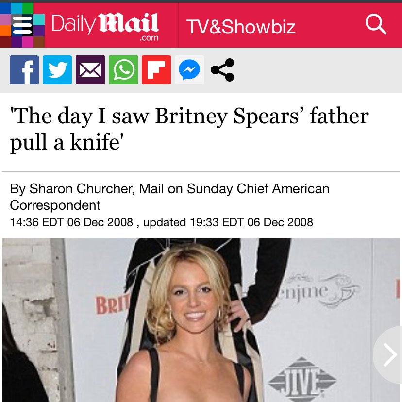 One person from their hometown of Kentwood recounts the time he saw Britney's father pull a knife. FREE BRITNEY