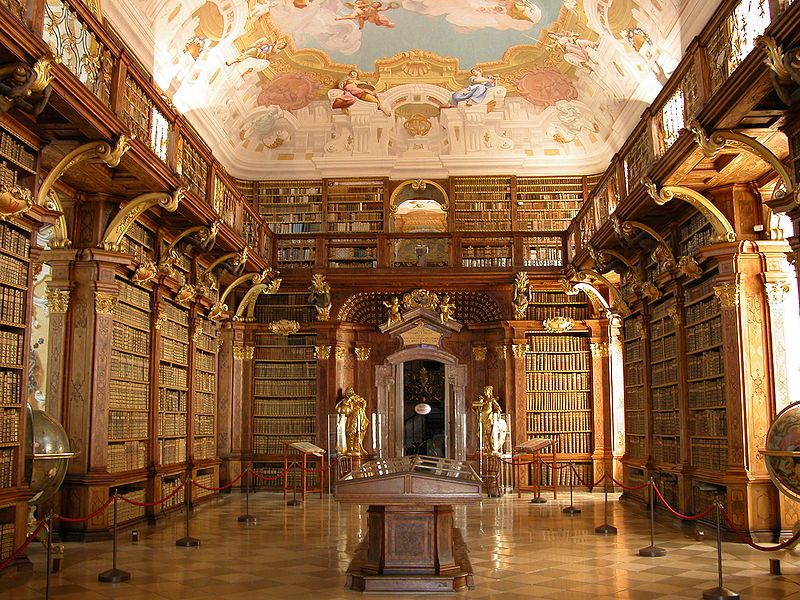 44. Melk Benedictine Abbey Library, Austria.