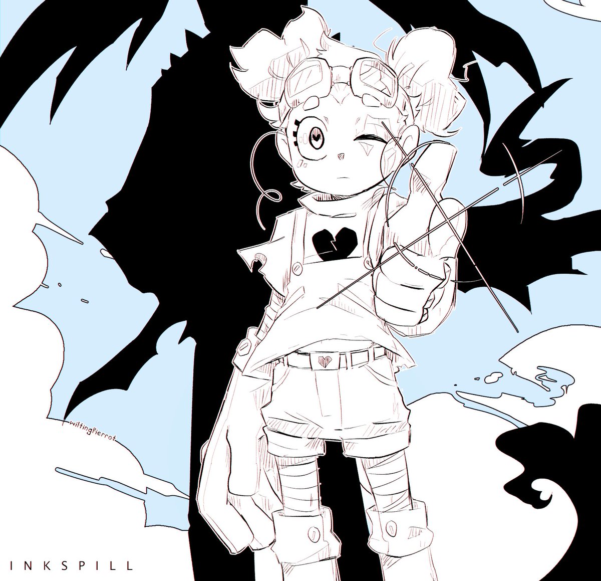 WiltingP's tweet photo. #InkSpillAU some "hooman" Inky and Springy https://t.co/zZulQg9xxe