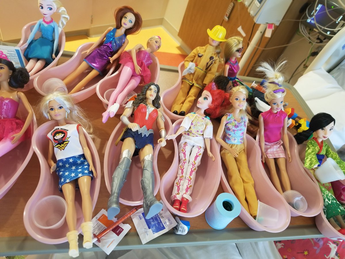 Eugenia720's tweet photo. #AlaynaStrong feeling better this morning #Thankful She has admitted all these patients! #Disney #Barbie #Warrior #Loyal #Brave #True @Disney @Barbie #ChildhoodCancer #Believe #WonderWoman π¦π±ππππ #NeverGiveUp https://t.co/VbmACvC2Fl