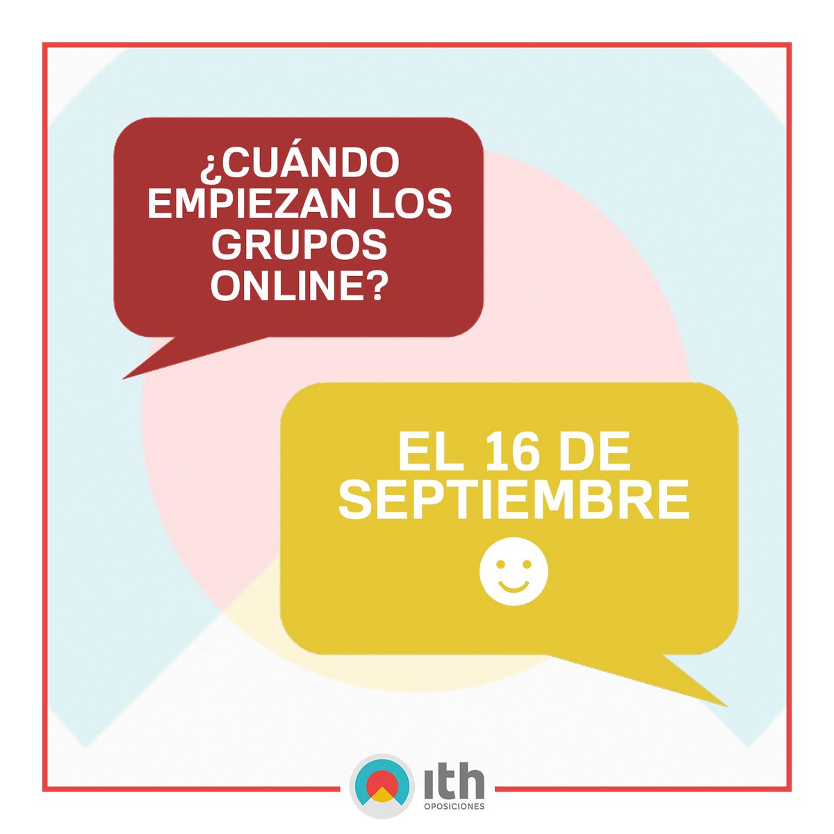 ithoposiciones's tweet photo. ¡Apúntate ya! 🎉  https://t.co/AqeVLwLguE 📨 opositor@ithoposiciones.com
⠀⠀⠀⠀⠀⠀⠀
#ITH #ITHOposiciones #Valladolid #OposValladolid #JCYL #Oposiciones #Hacienda #SeguridadSocial #soyopositor #nuncadejesdeluchar #constanciaydedicacion #apormiplaza #esfuerzo https://t.co/KfB9weMNEn