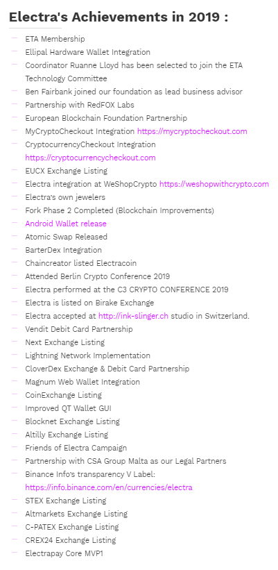 Here is what a solid project should look like:  #ECA has been hard at work, through bear and bull markets to improve and expand its functionality. What has your project done in the bear market of 2019? Did it run stale and just played the waiting game? Not  @ElectracoinECA!! (2/6)