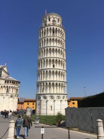 guys!! holy shit!! the leaning tower of pisa it’s standing straight now!! it’s a miracle.....congrats pisa