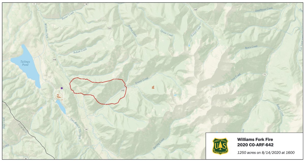 Williams Fork grew very quickly after first being spotted around noon yesterday, and appears to be on a similar trajectory to Cameron Peak. Grand County has issued a pre-evacuation order for an area west of Fraser/Winter Park.