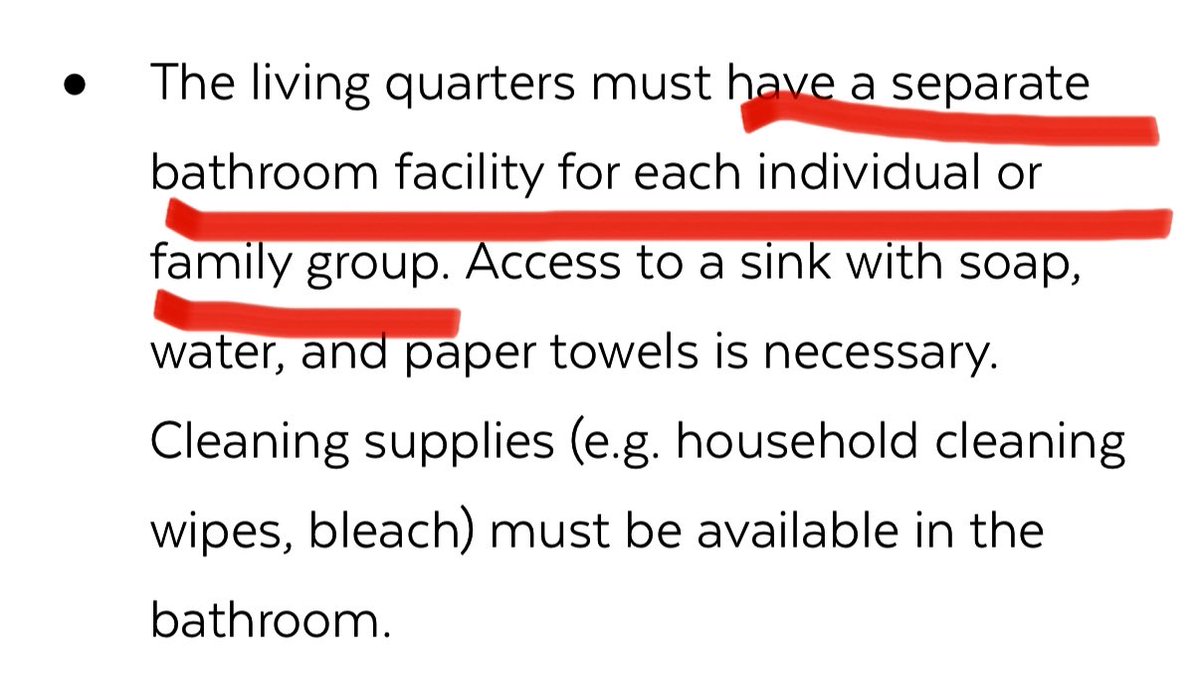 If families need to quarantine, they need to have more than one bathroom. I don't even have more than one bedroom where Charlie and I live. (Charlie's "room" is a curtained off portion of our living room.) (3/X)