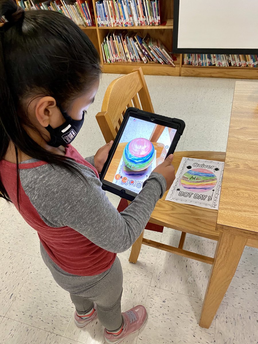 Learning and fun in Hasty Media Center making books and literature come to life! #TheDot #AugmentedReality ⁦<a href="/Hasty_Huskies/">Hasty Fine Arts Acad</a>⁩ ⁦@rockeys_reef⁩ ⁦<a href="/CcsdMedia/">MediaCCSD</a>⁩ ⁦<a href="/MRegan0123/">Dr. Rosario-Regan</a>⁩ ⁦@crichlady⁩ ⁦<a href="/SandiHarrison22/">Sandi Price Harrison</a>⁩