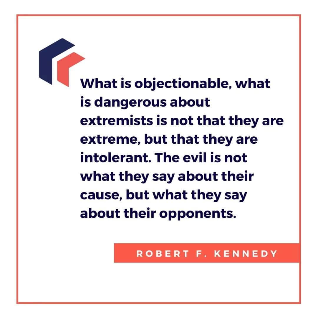 Robert F. Kennedy on extremism.