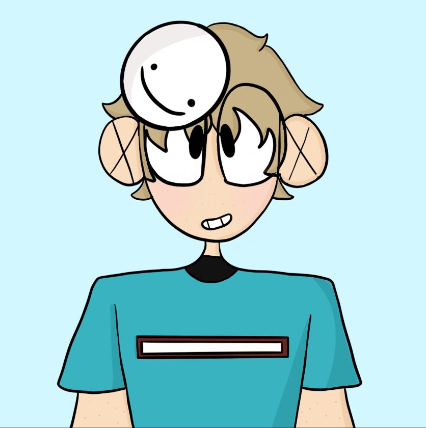 quackgarden's tweet photo. i’m no good at fanart but he stole george’s clothes lol :) 
(i don’t ship dreamnotfound btw) https://t.co/tUlXnpeSX9