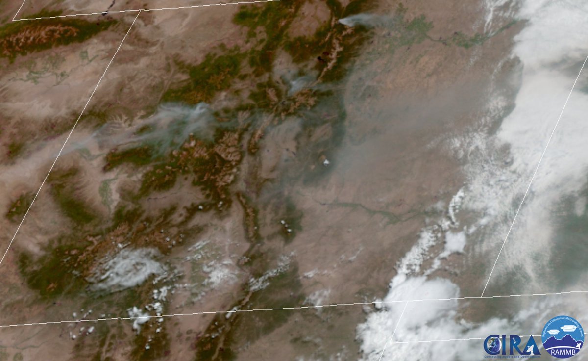 Here are all four fires seen from GOES-16 this morning, including heat-sensing infrared imagery