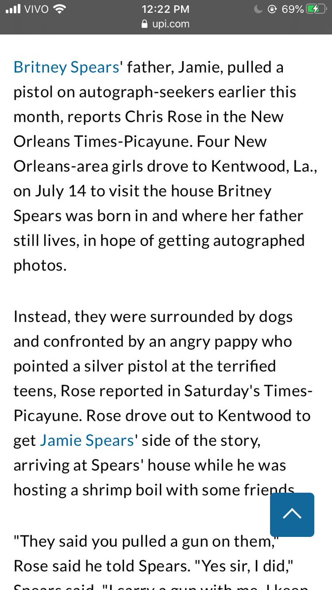 In another incident, he pulled a gun on some teenage girls who wanted an autograph from Britney. FREE BRITNEY