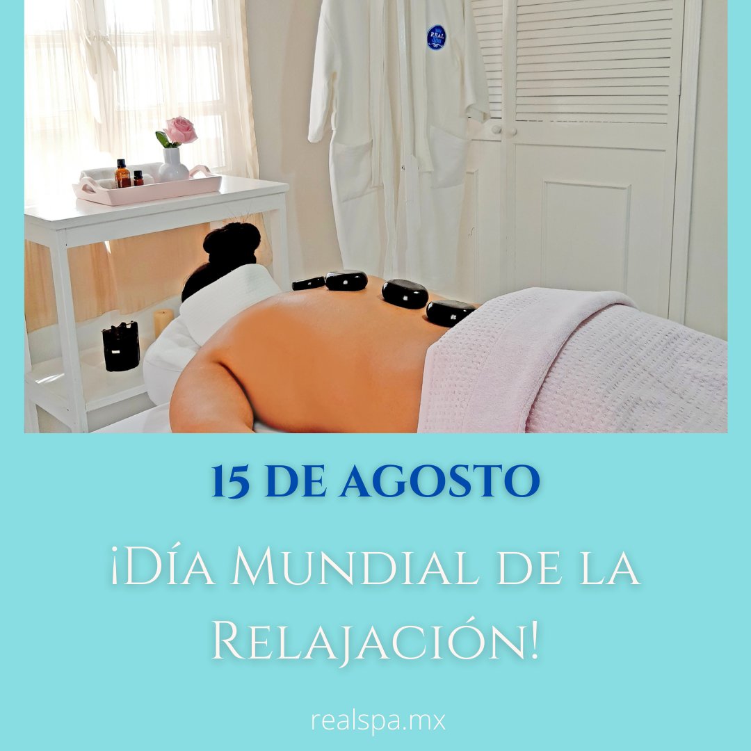 realspasma's tweet photo. 15 de Agosto #DíaMundialdelaRelajación fecha ideal para dedicarnos unos momentos para descansar nuestro cuerpo y mente 💆‍♂️💆‍♀️ https://t.co/n42apGdFHI