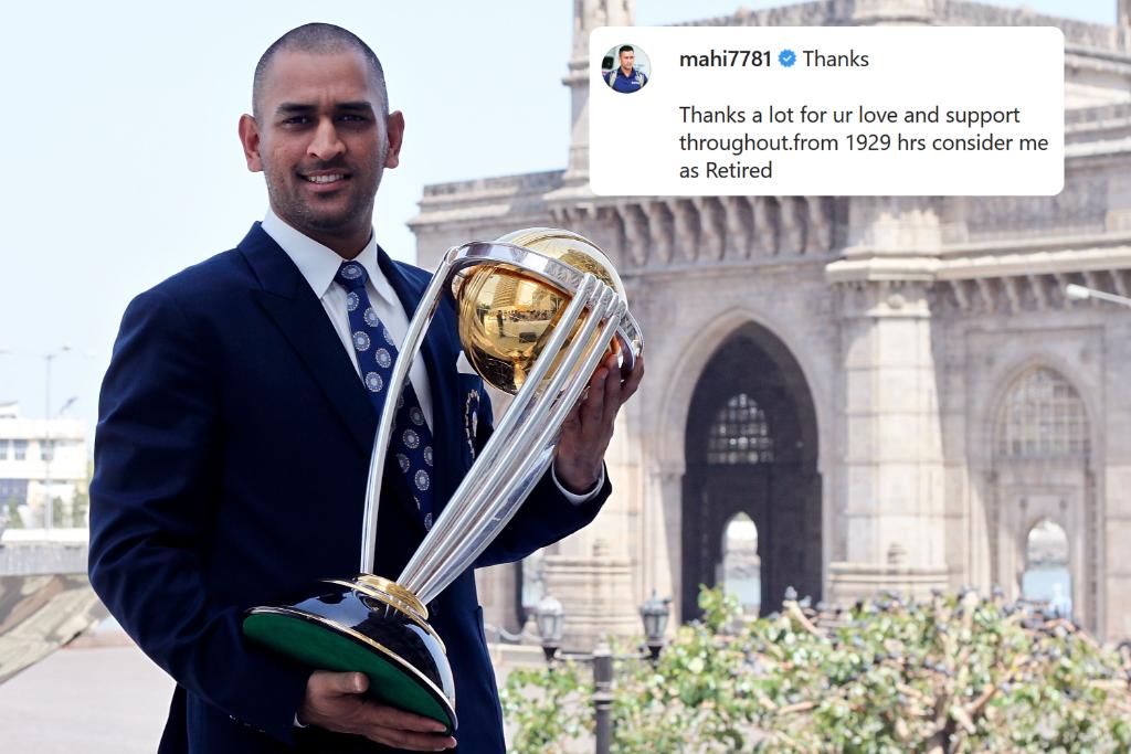 NitinDehariya27's tweet photo. MS Dhoni has announced his retirement from international cricket 🏏
MS Dhoni, the only captain to lift all three trophies 🏆👌
Captain Mr. Cool!!
@msdhoni
#MSDhoni 
#Dhoni https://t.co/olymr8y9dD
