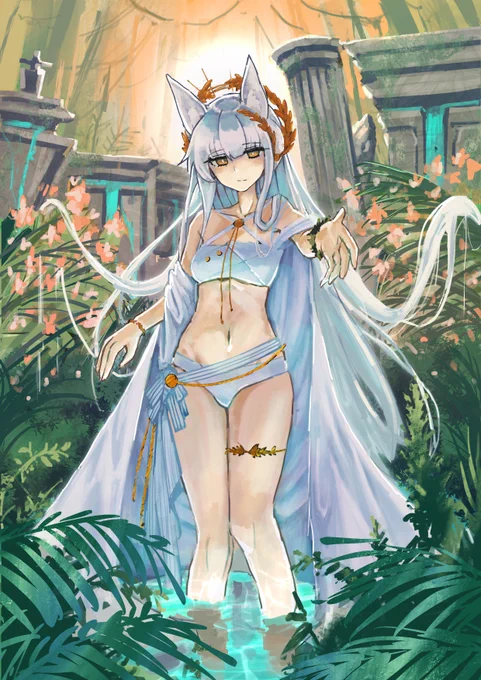 プラチナの水着

#アークナイツ 
#明日方舟 