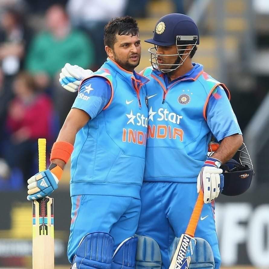 pwn029's tweet image. ये दोस्ती हम ना थोड़ेगे
 आज एक साथ अलविदा कहा 😓😓
#Sureshraina3 
#MSDhoni7 
@msdhoni @ImRaina