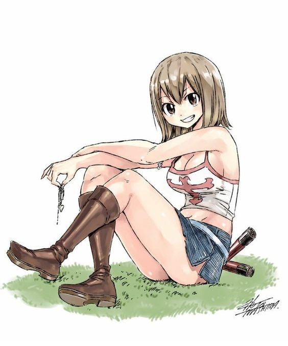 Que ce soit 𝐩𝐡𝐲𝐬𝐢𝐪𝐮𝐞𝐦𝐞𝐧𝐭 et 𝐦𝐞𝐧𝐭𝐚𝐥𝐞𝐦𝐞𝐧𝐭 parlant. Donc : Elie : Rave Master Lucy : Fairy Tail Rebecca : Eden's Zero