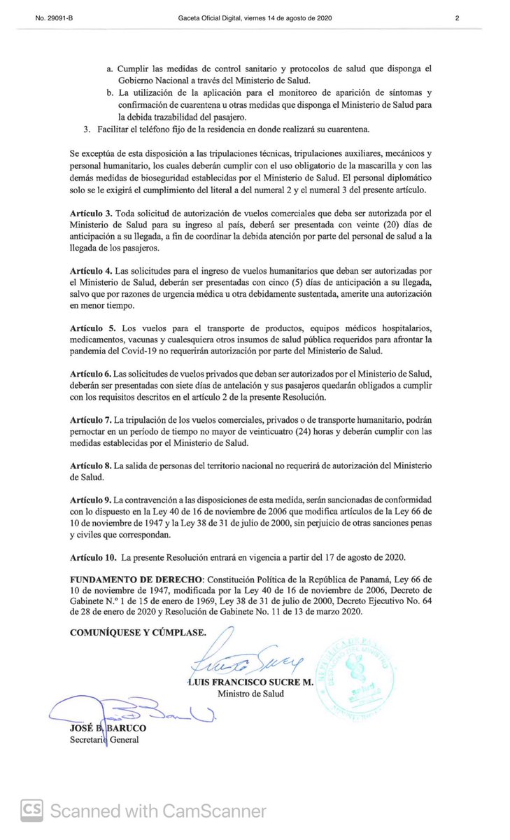 aacivilpty's tweet photo. COMUNICADO - Resolución #766 emitida por el Ministerio de salud sobre las medidas sanitarias qué deben cumplir todos los pasajeros que ingresen a Panamá. #UnPanamáMejor https://t.co/3gU4YF9aBY