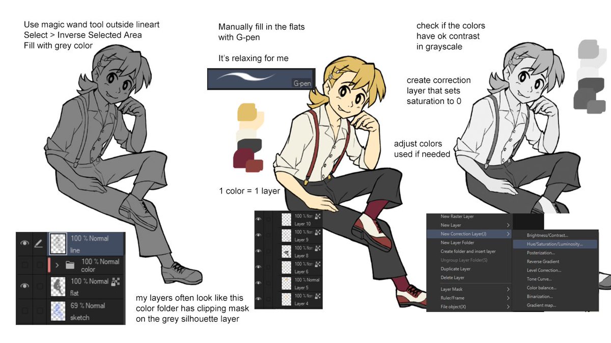 12. Yes lol here's my art process. I tried to condense it with my zero graphic design skills 