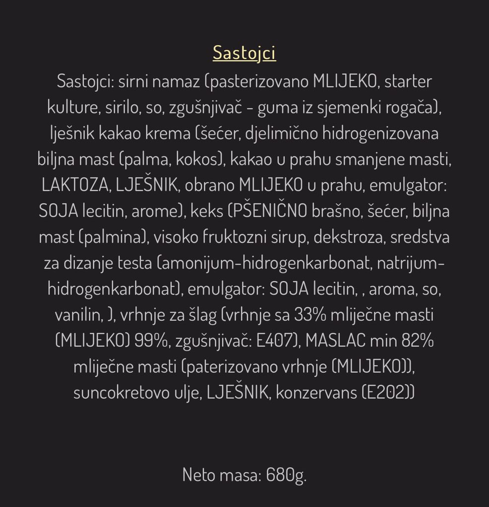 PekaraManja's tweet photo. @vrhovac Poštovani gospodine Vrhovac, da li možete da nam kažete u kojoj našoj pekari ste kupili tortu?
Izvinjavamo se zbog propusta kolega, potrudićemo se da se to ne ponovi.
Deklaracija se nalazi na fotografiji i istu možete pogledati na https://t.co/04wNG5kP2w. https://t.co/lhgjv6iaso