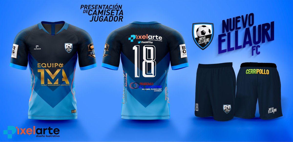 Pixelsuy's tweet image. Presentación nueva indumentaria para @nuevoellaurifc equipo de la Divisional A de @celeste_liga