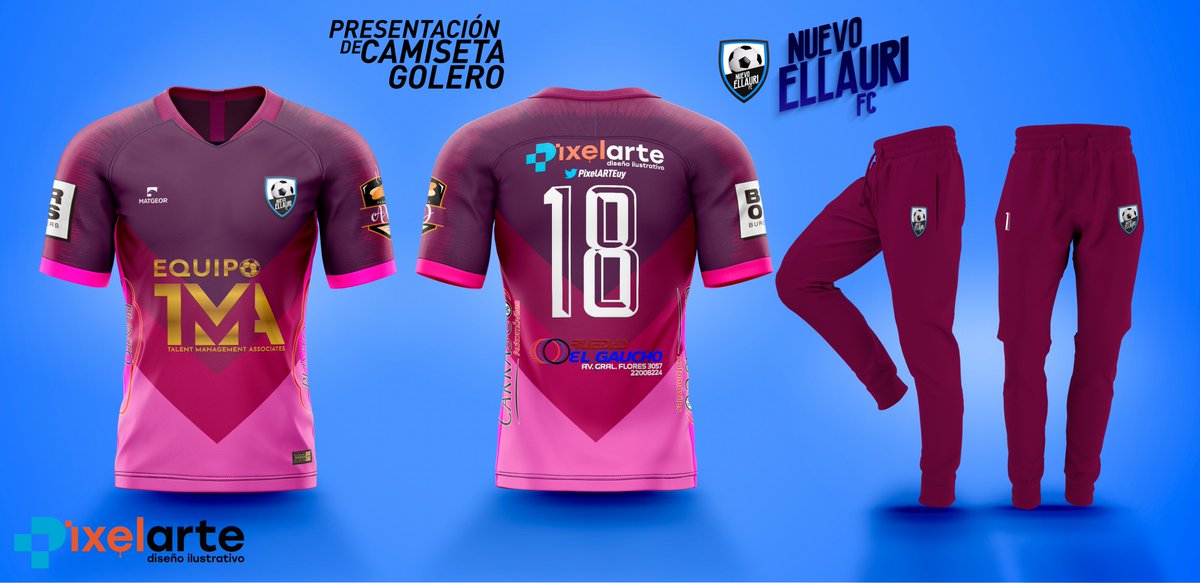 Pixelsuy's tweet image. Presentación nueva indumentaria para @nuevoellaurifc equipo de la Divisional A de @celeste_liga