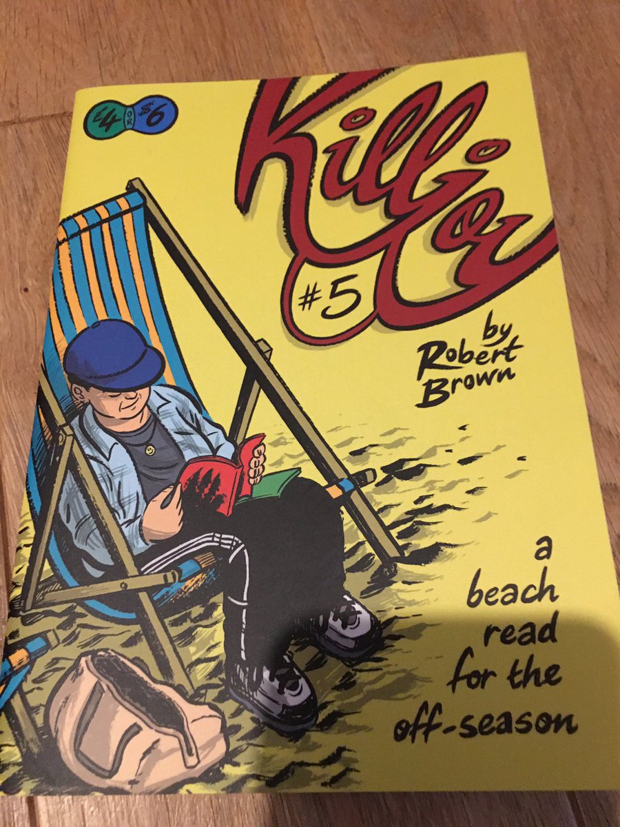londonhorror's tweet photo. UK seaside holidays and a stack of comics for company? Nostalgia and shared memories unearthed in this fine work by @pygmyking #smallpressday https://t.co/wh5bPk1if8