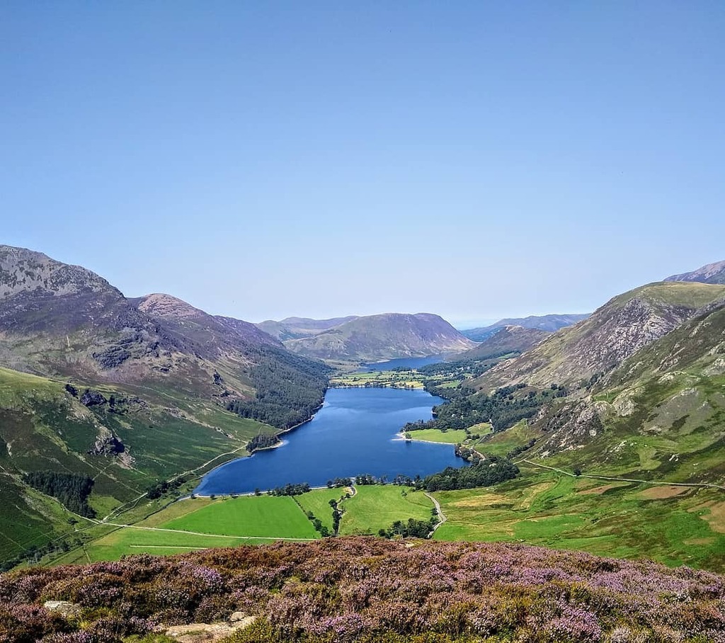 View of Buttermere with Crummock Water beyond from Fleetwith Pike, Honister Pass #englishlakedistrict #england #cumbria #honisterpass #honisterslatemine #buttermere #crummockwater #lakedistrictfells #lakedistrictuk #lakedistrict #lakes #lakedistrict #fel… instagr.am/p/CD6ycB_nR2h/