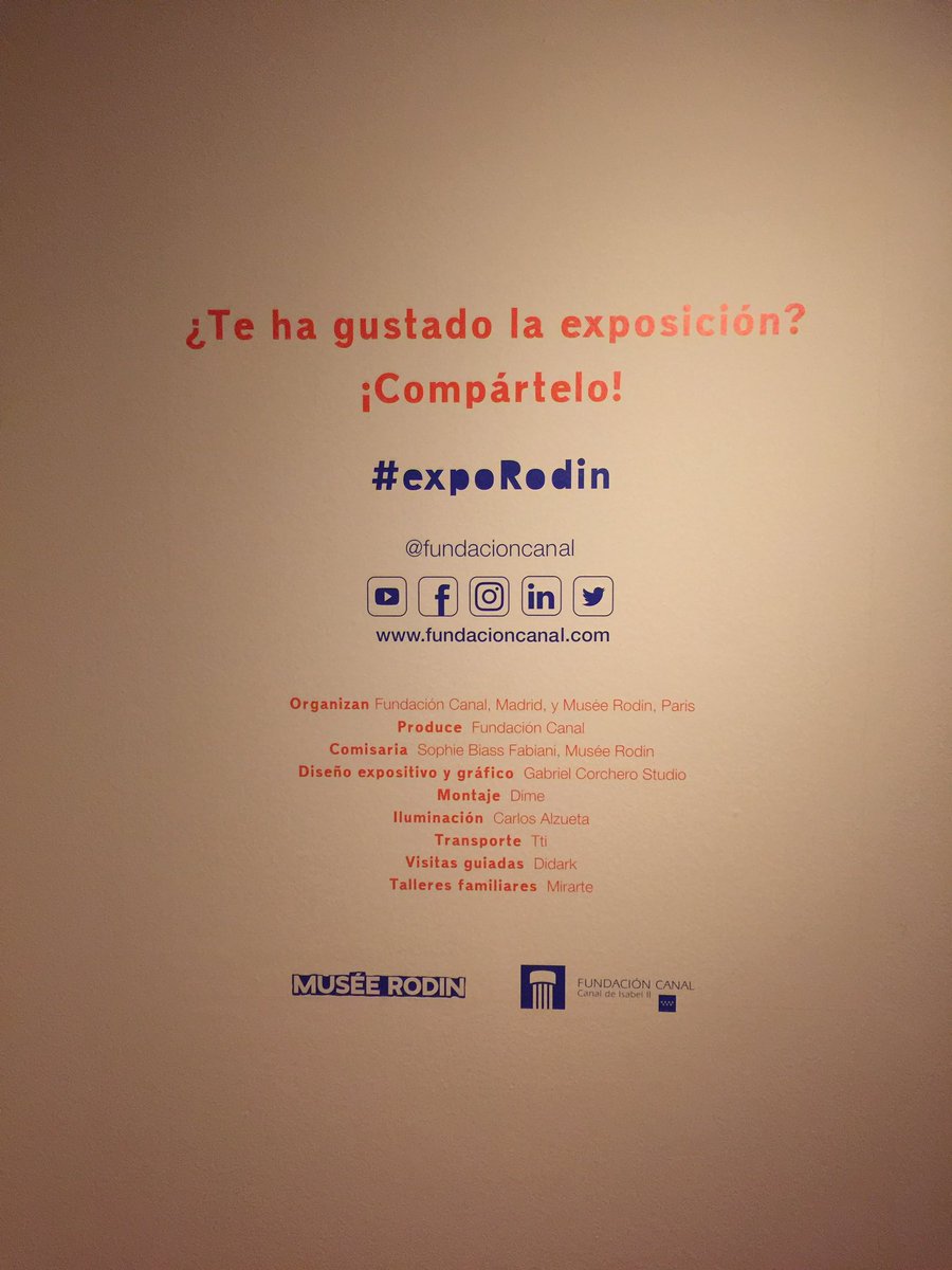 Solo hasta mañana #ExpoRodin en @FundacionCanal. 
Madrid, Plaza de Castilla.
Rodin y la búsqueda de la forma, el volumen y el movimiento sobre papel.
Podría llamarse “Piedra, papel y tijeras”.