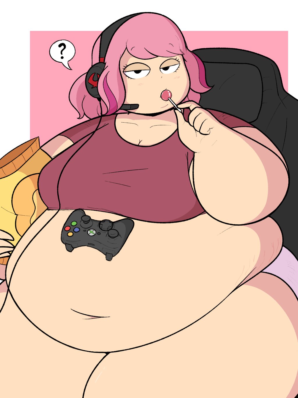 Fat gamer chick