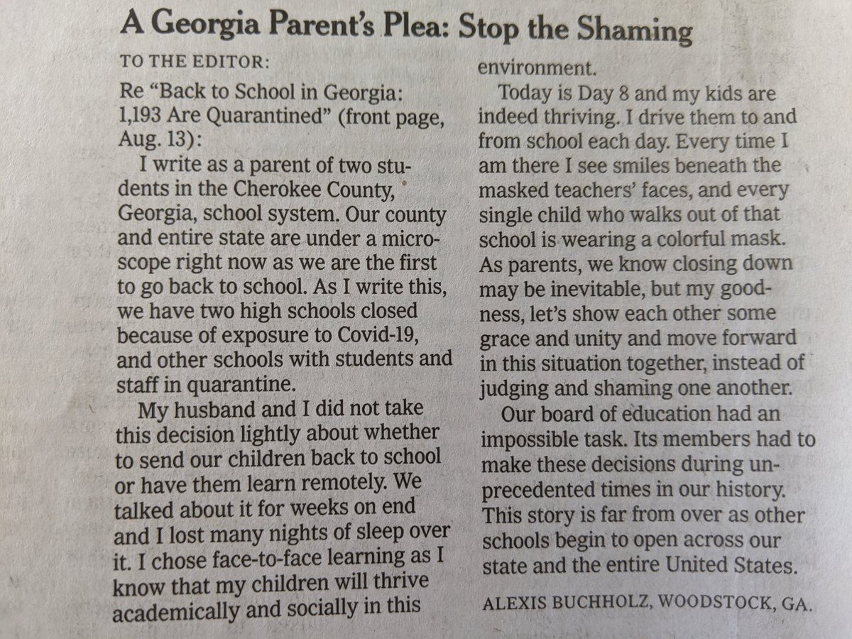 A letter from Cherokee County: