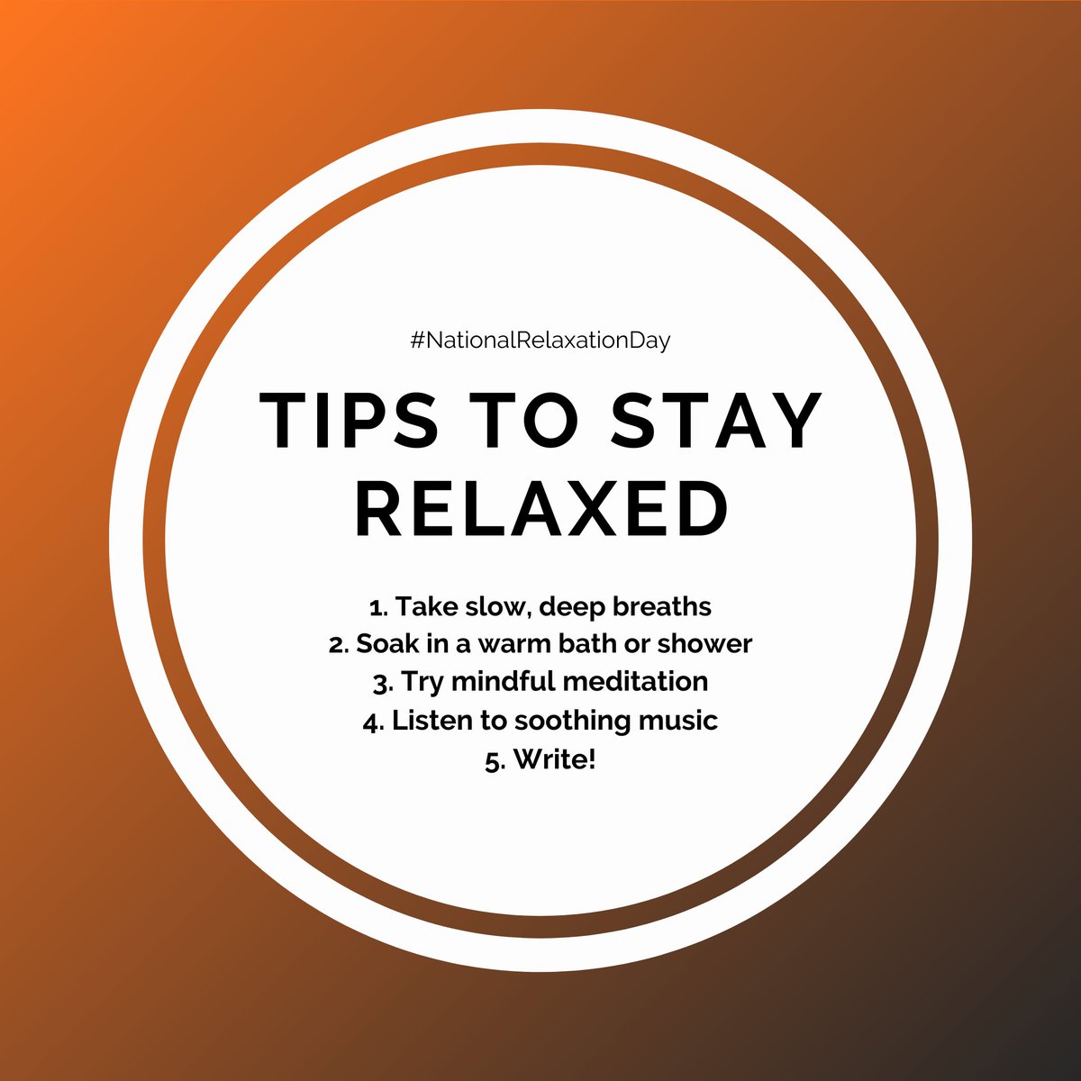 MHoffmannFndn's tweet photo. Happy National Relaxation Day from the Morgan Hoffmann Foundation! We hope you have a peaceful day 🙏 Read below for some of our tips on how to stay relaxed 😀

#NationalRelaxationDay #MorganHoffmann #BeatMD #MuscularDystrophy https://t.co/eQ0rIaHFMh