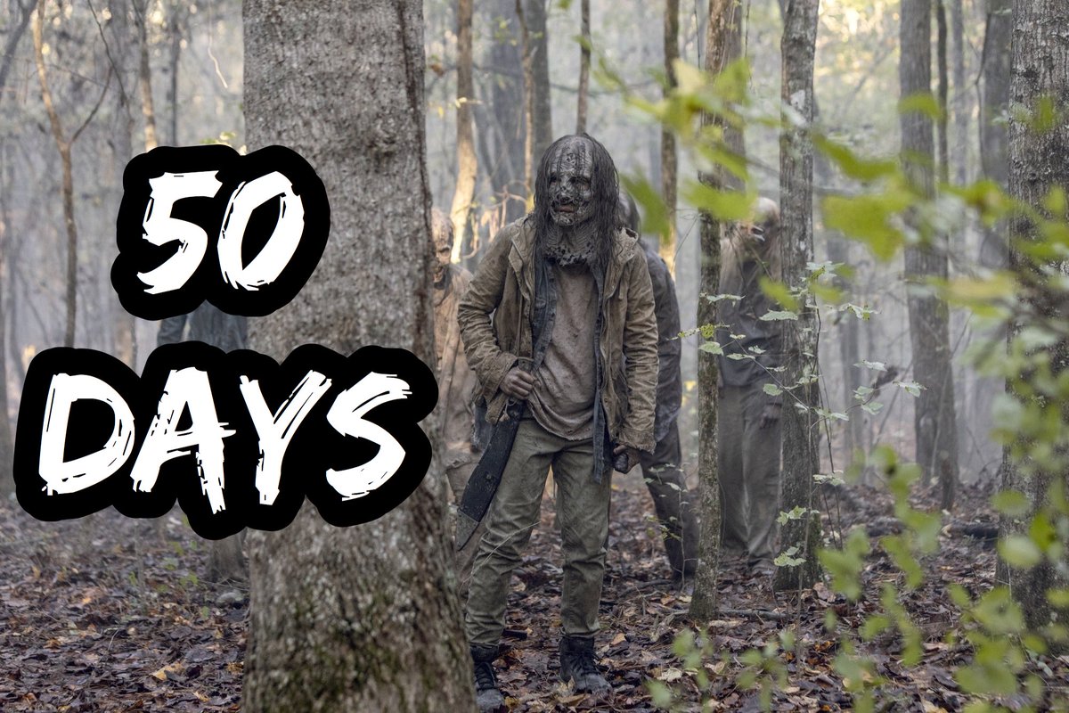 TWalkingDWorld's tweet photo. The threat of the Whisperers isn’t over yet.

50 DAYS until the return of #TheWalkingDead! https://t.co/ccyCImtDWL
