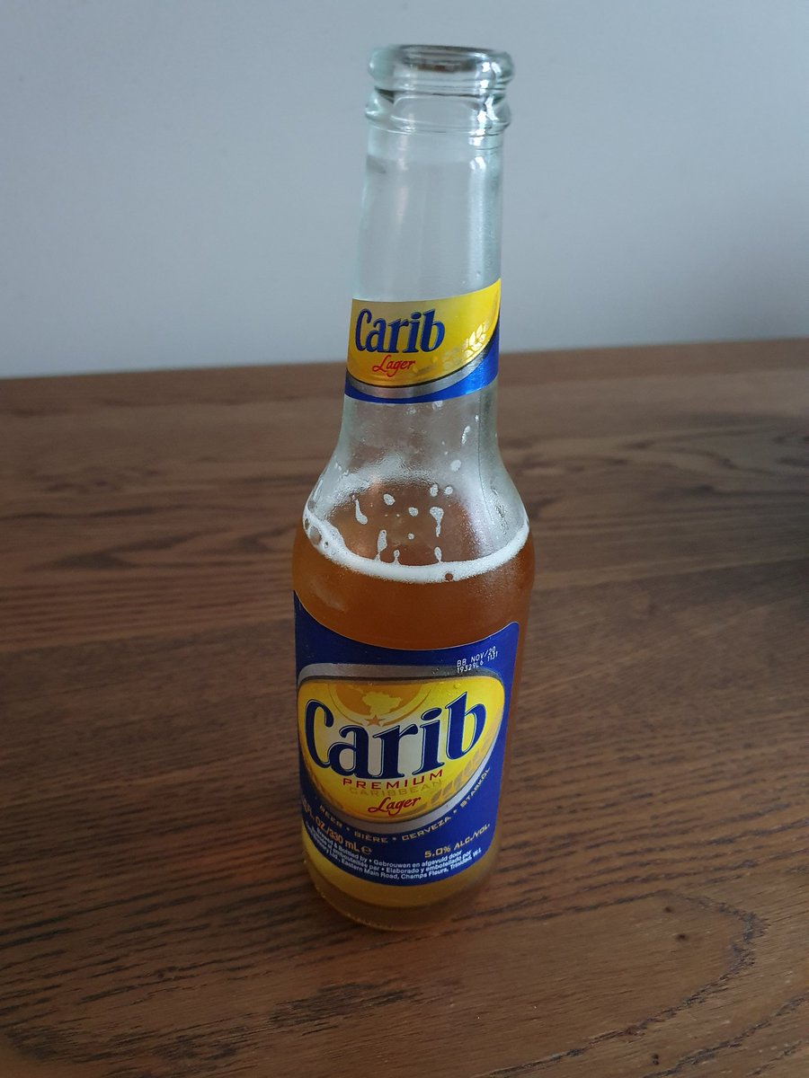 Gavllen's tweet image. Redstripe gets a lot of attention but for me #Carib the better West Indian beer. #Differentbeer #TrinidadTobago #WestIndies