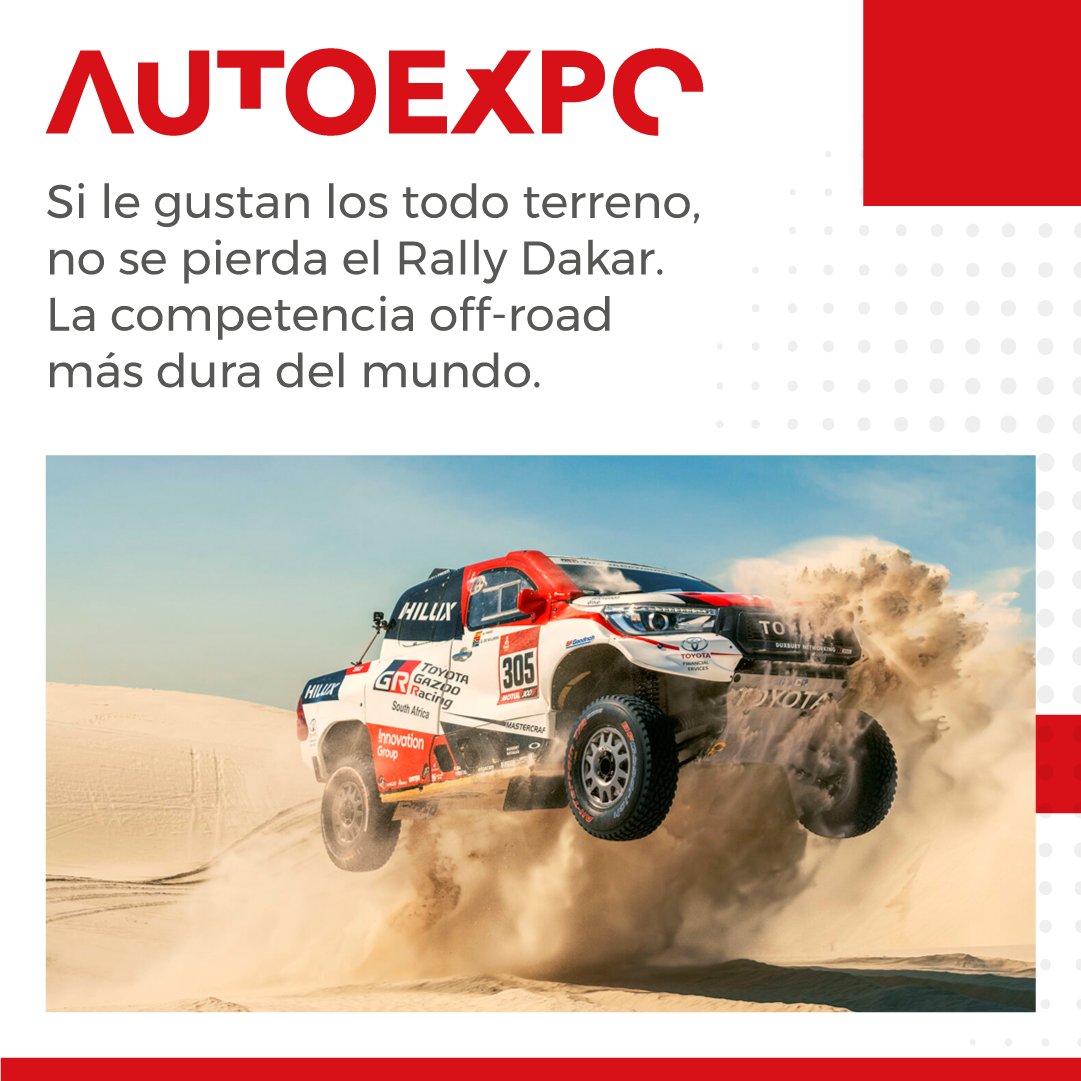Auto_Expo's tweet photo. #TipsDelUsado: ¿Sabía que puede participar en la carrera off-road más difícil del mundo? Así es, el Rally Dakar acoge desde los profesionales más experimentados hasta los aficionados.
#AutoexpoBlog
#carrosusados
#carrosusadosbogota
#autos
#carros
#rallydakar
#rally
#offroad https://t.co/ITn2NdNJsd