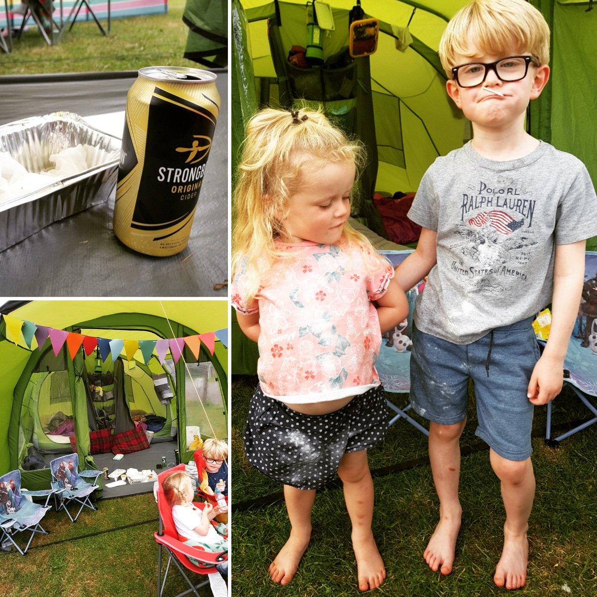 L2GNonStop's tweet photo. Dinner in a carton washed down with crap cider, tent jazzed up and kids have done a load of sherbert. Just waiting for the @BiffyClyro live performance now. #PretendWeAreAtAFestival https://t.co/chYImy9xSa
