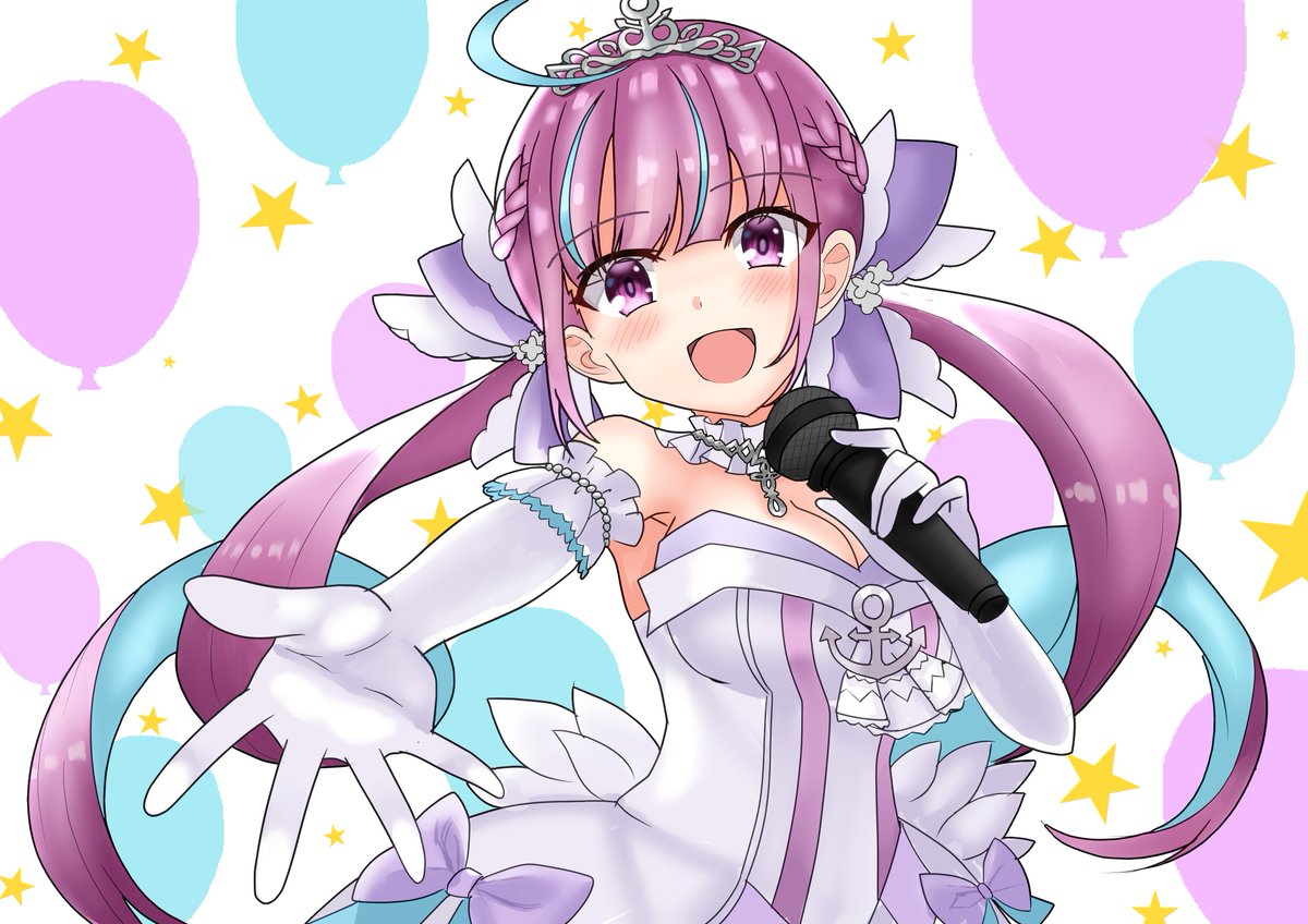 あくあ色すーぱー どりーむ もうすぐだぁ あくあーと ゆう潮ラーメンのイラスト