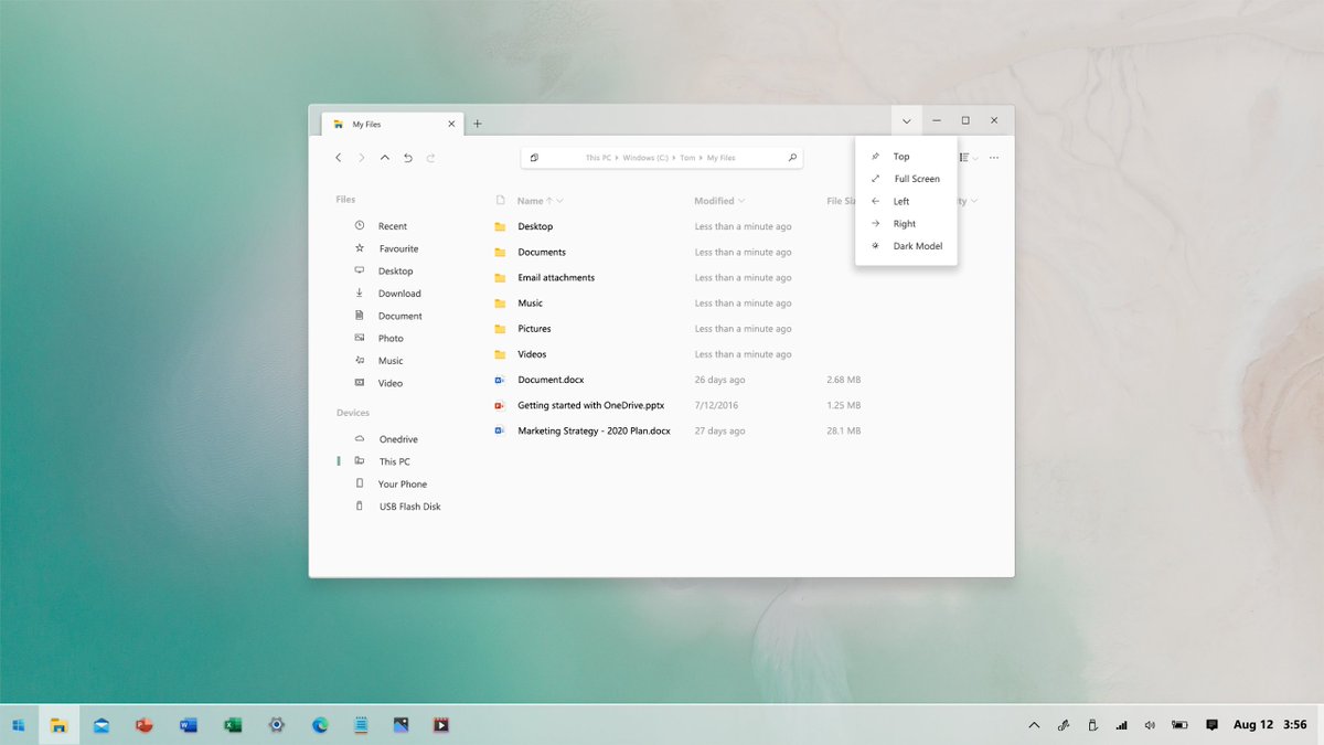 vastglad's tweet photo. #ProjectAcrylic I hope Microsoft could add some useful features to each window. 
@MicrosoftDesign @panos_panay @itsmichaelwest @tomwarren @zacbowden @Clarkezone @boxnwhisker @zeealeid https://t.co/yUYDUTDhNo