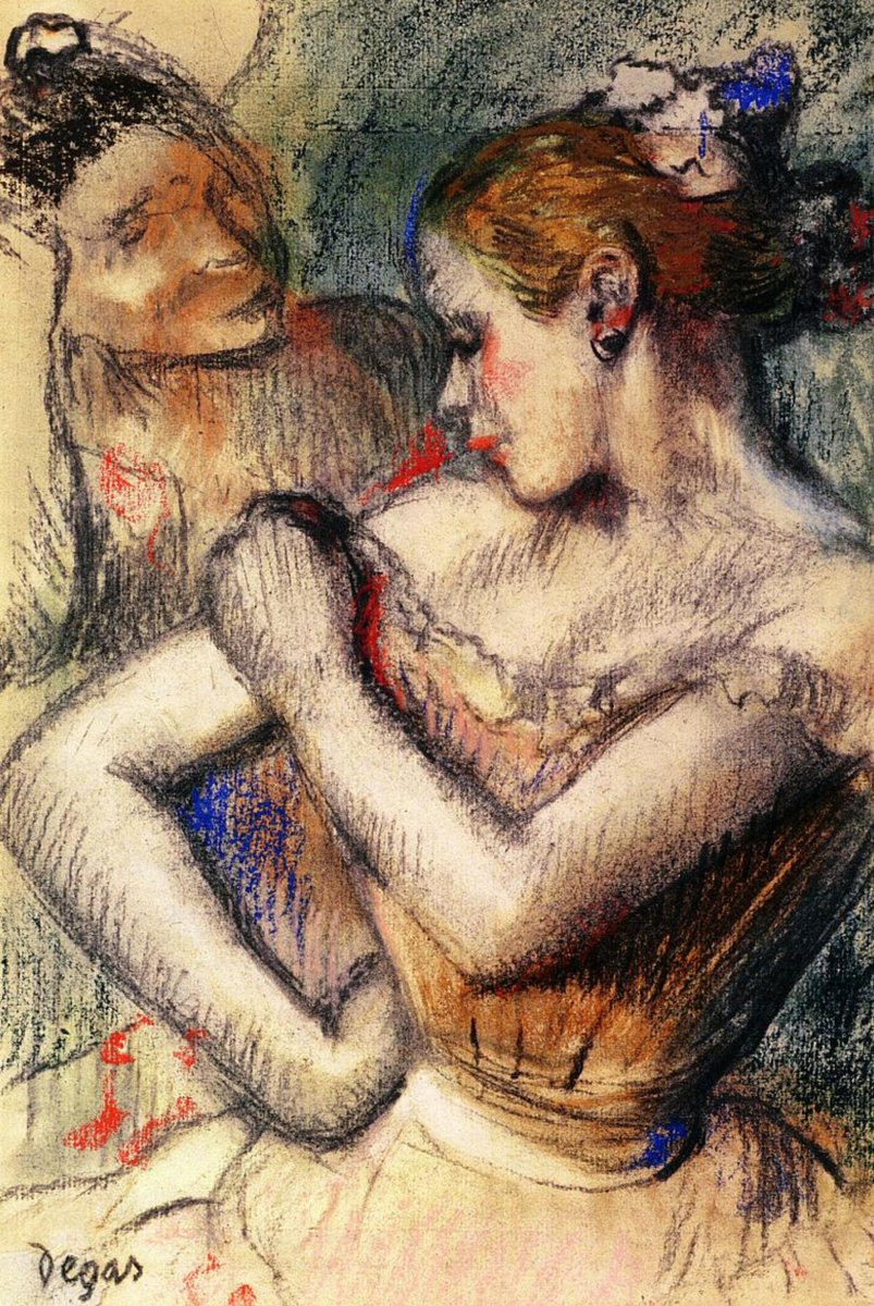 My wife thinks Twitter is a waste of time. But, it's all about connections you make here.Most do not get this.She wants to go back to Europe.I will show her this.Dancer, 1896  #impressionism  #edgardegas