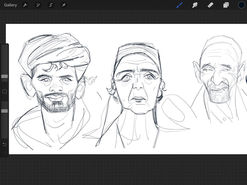 Sketching from reference . Im pretty comfortable doing that but really struggle drawing the same character from different angles , do you guys have any advice ? ?