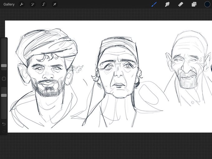 Sketching from reference . Im pretty comfortable doing that but really struggle drawing the same character from different angles , do you guys have any advice ? ? 